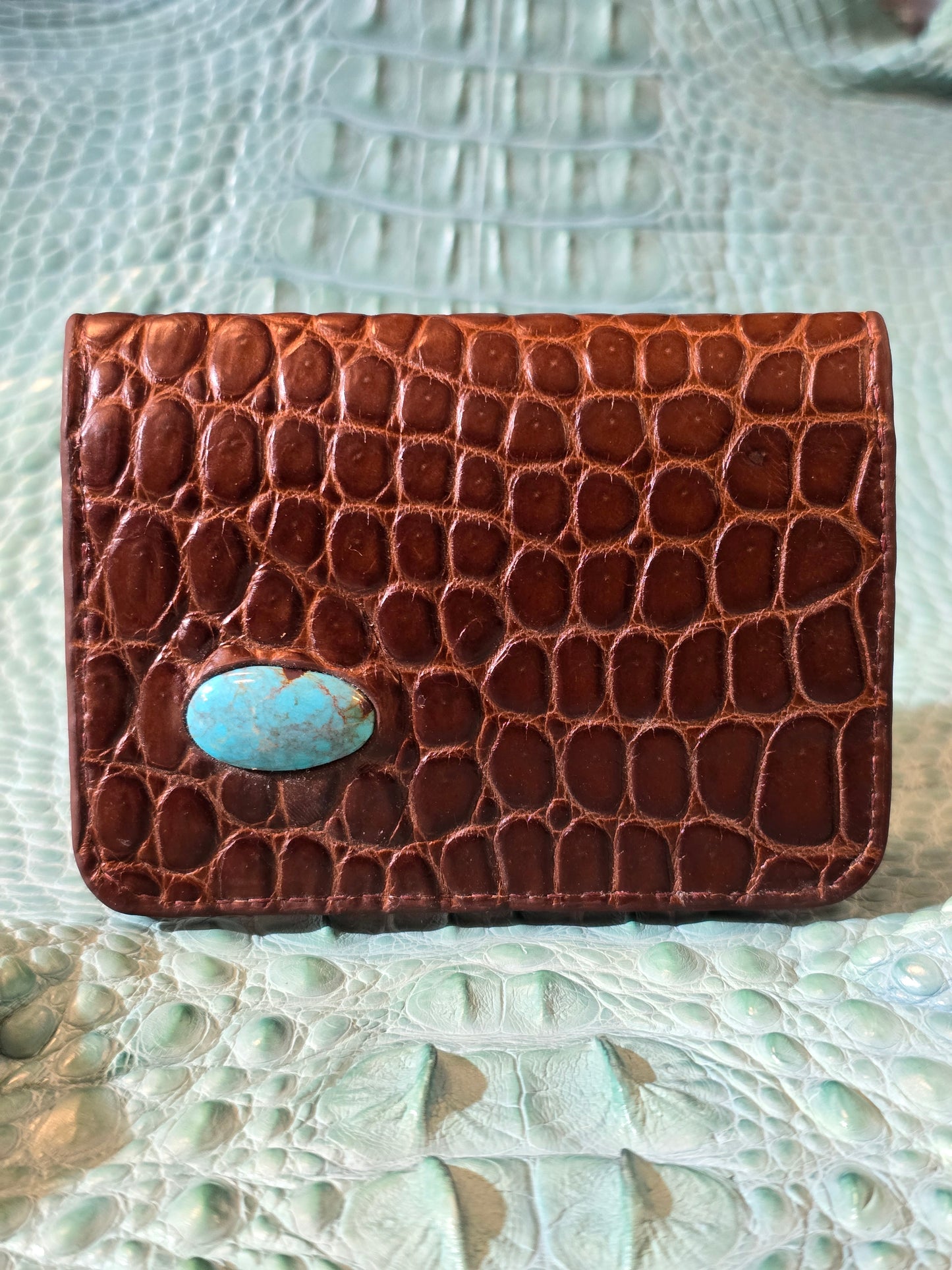 Salt Water Crocodile with Turquoise