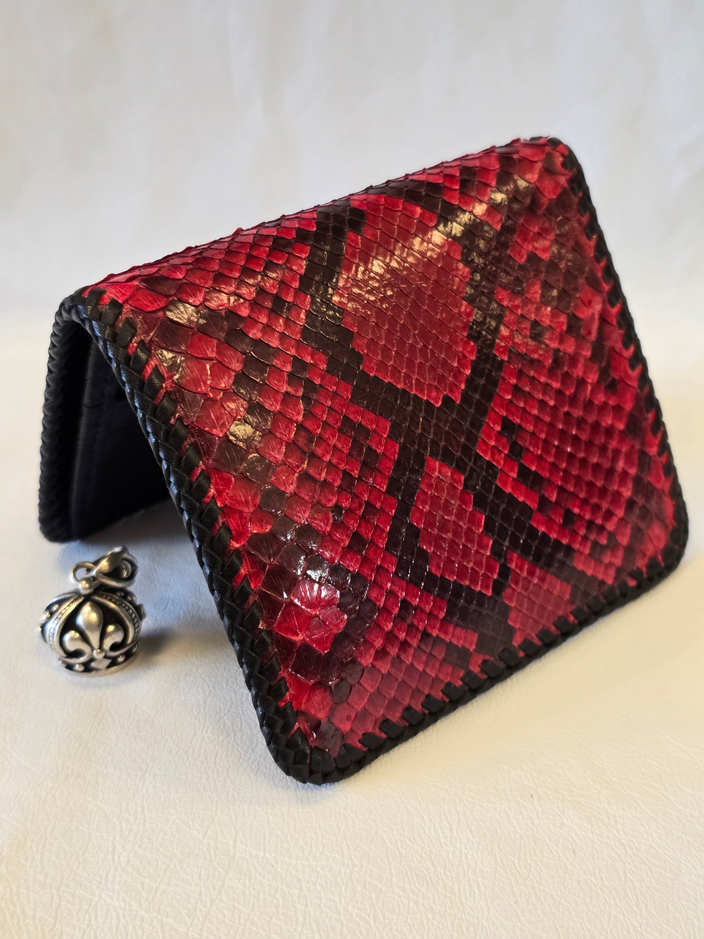 Red Python Bi-Fold Wallet