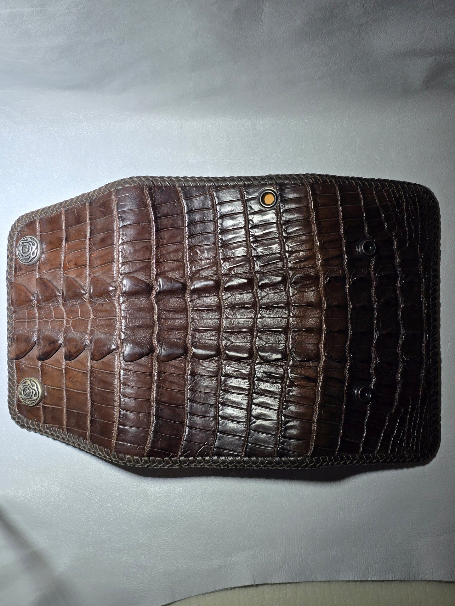 Crocodile Tail Piece Large Biker Wallet