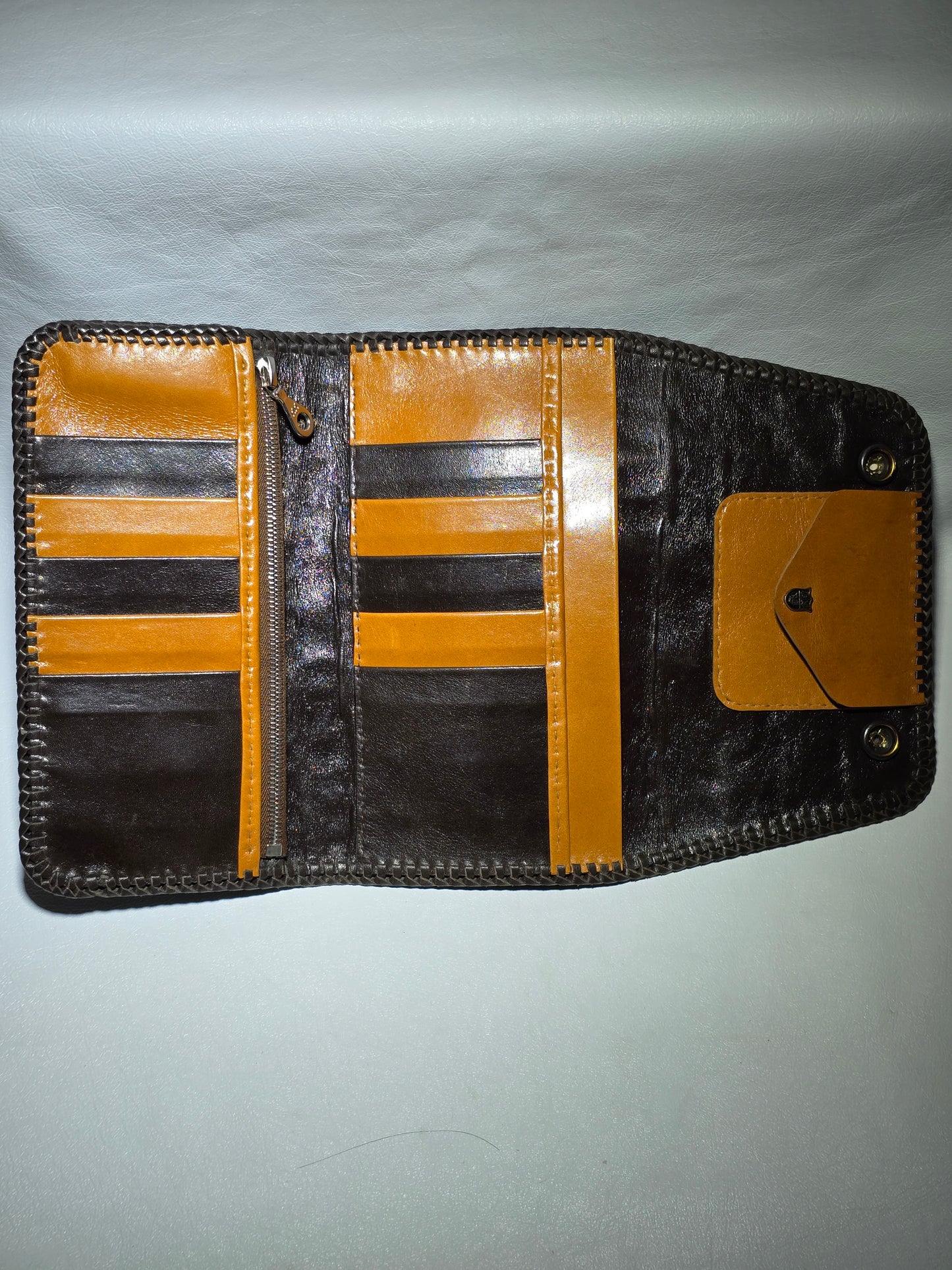 Crocodile Tail Piece Large Biker Wallet