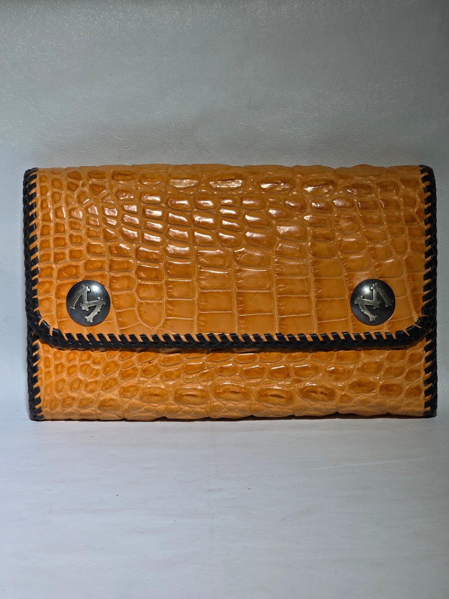 Crocodile Large Biker Wallet