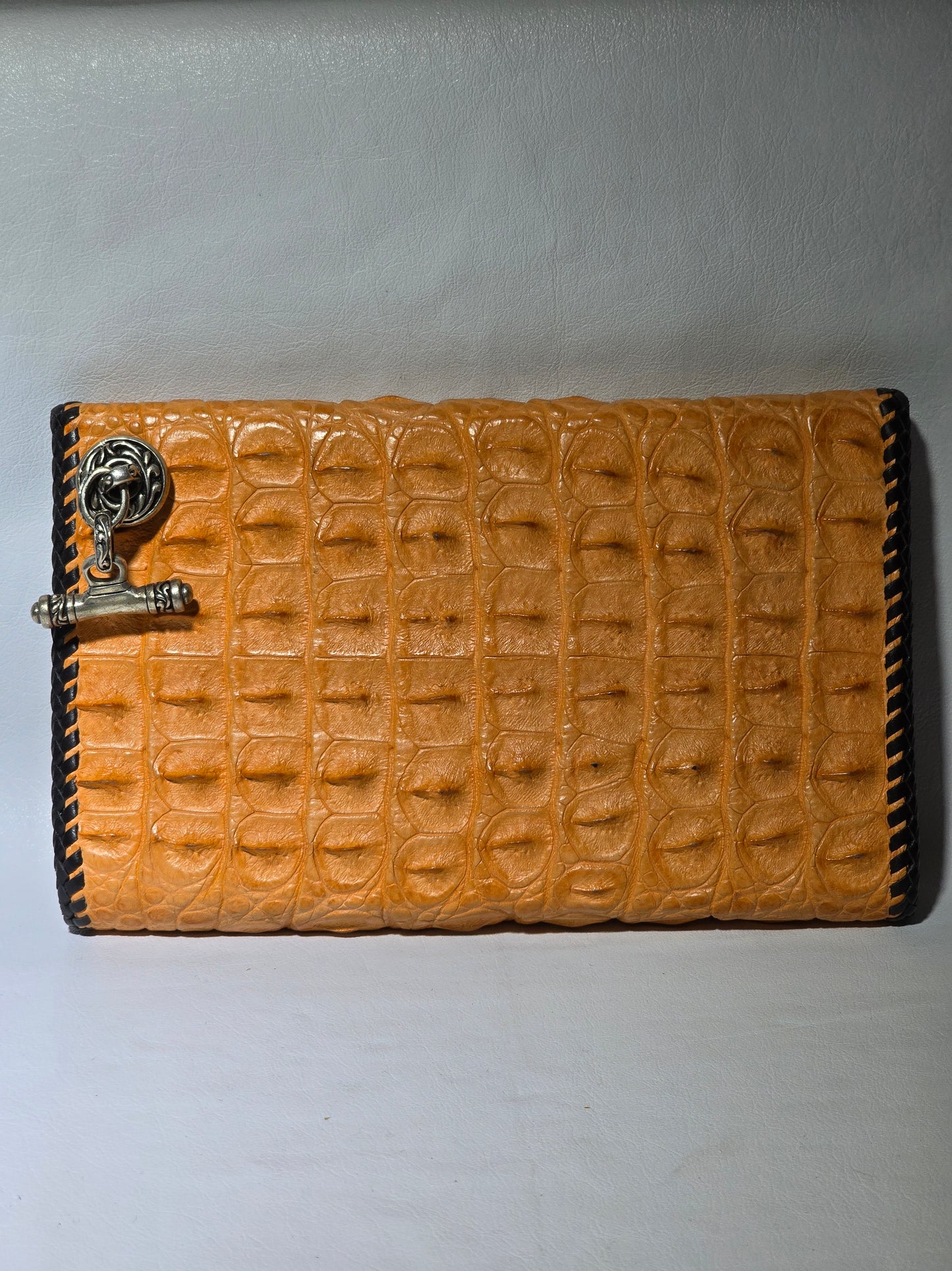 Crocodile Large Biker Wallet