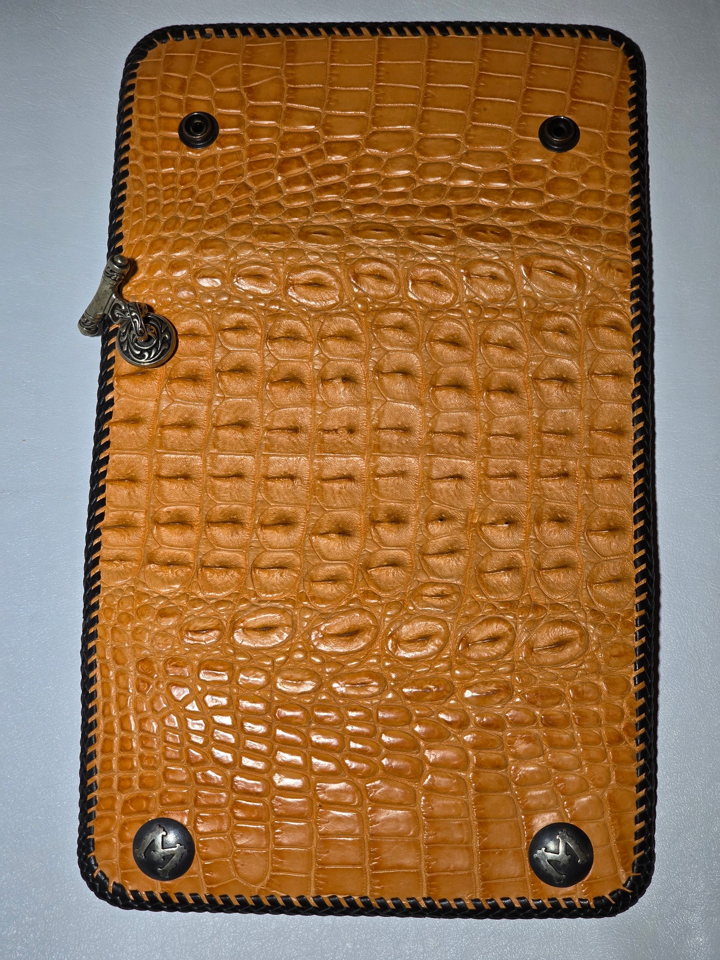 Crocodile Large Biker Wallet