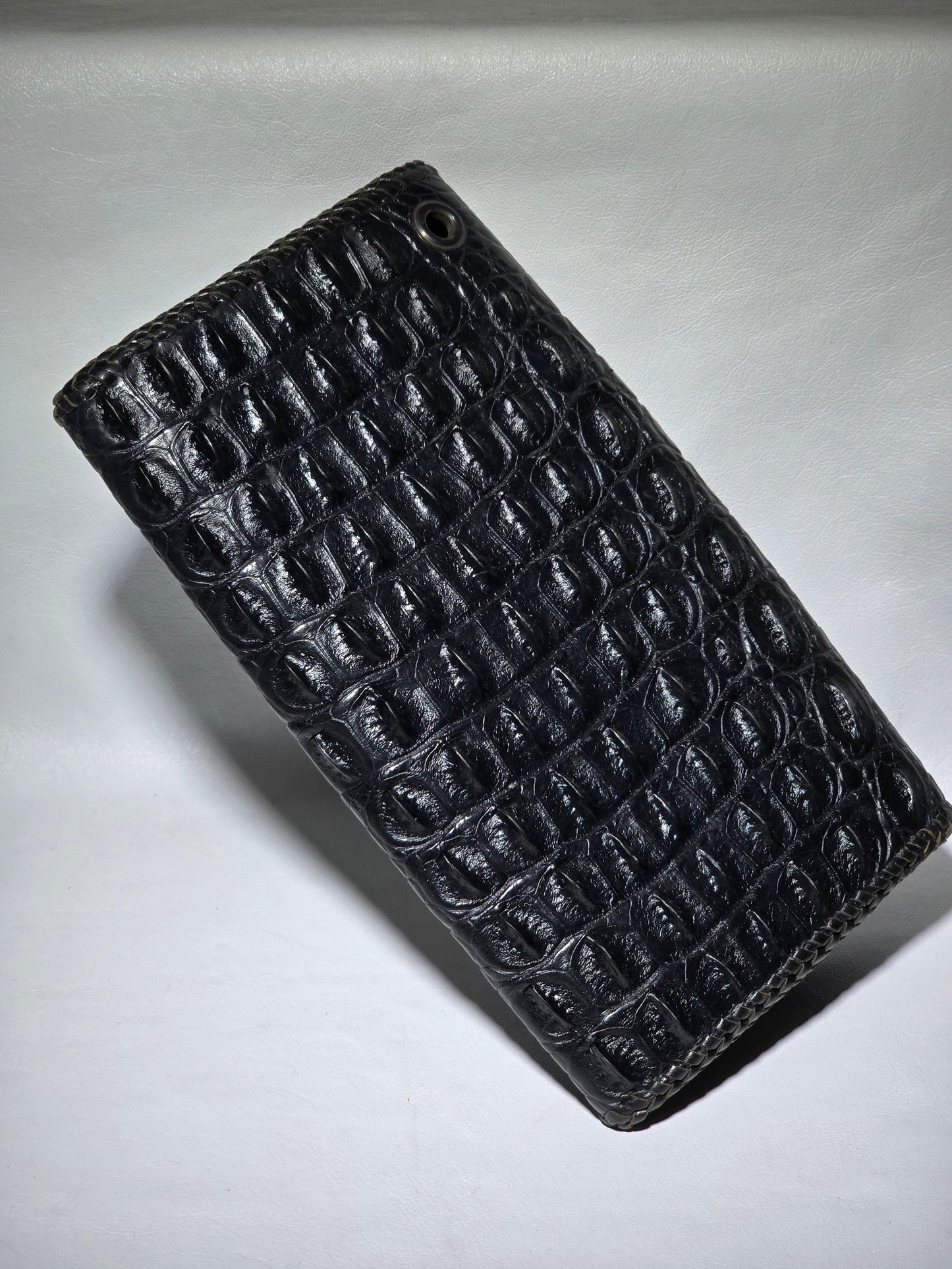 Crocodile Large Biker Wallet