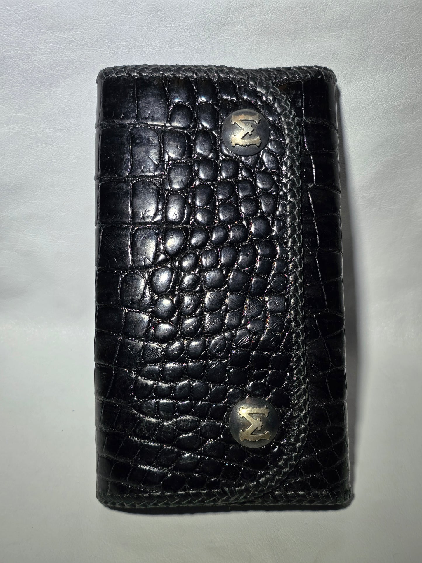 Nile Crocodile Large Biker Wallet