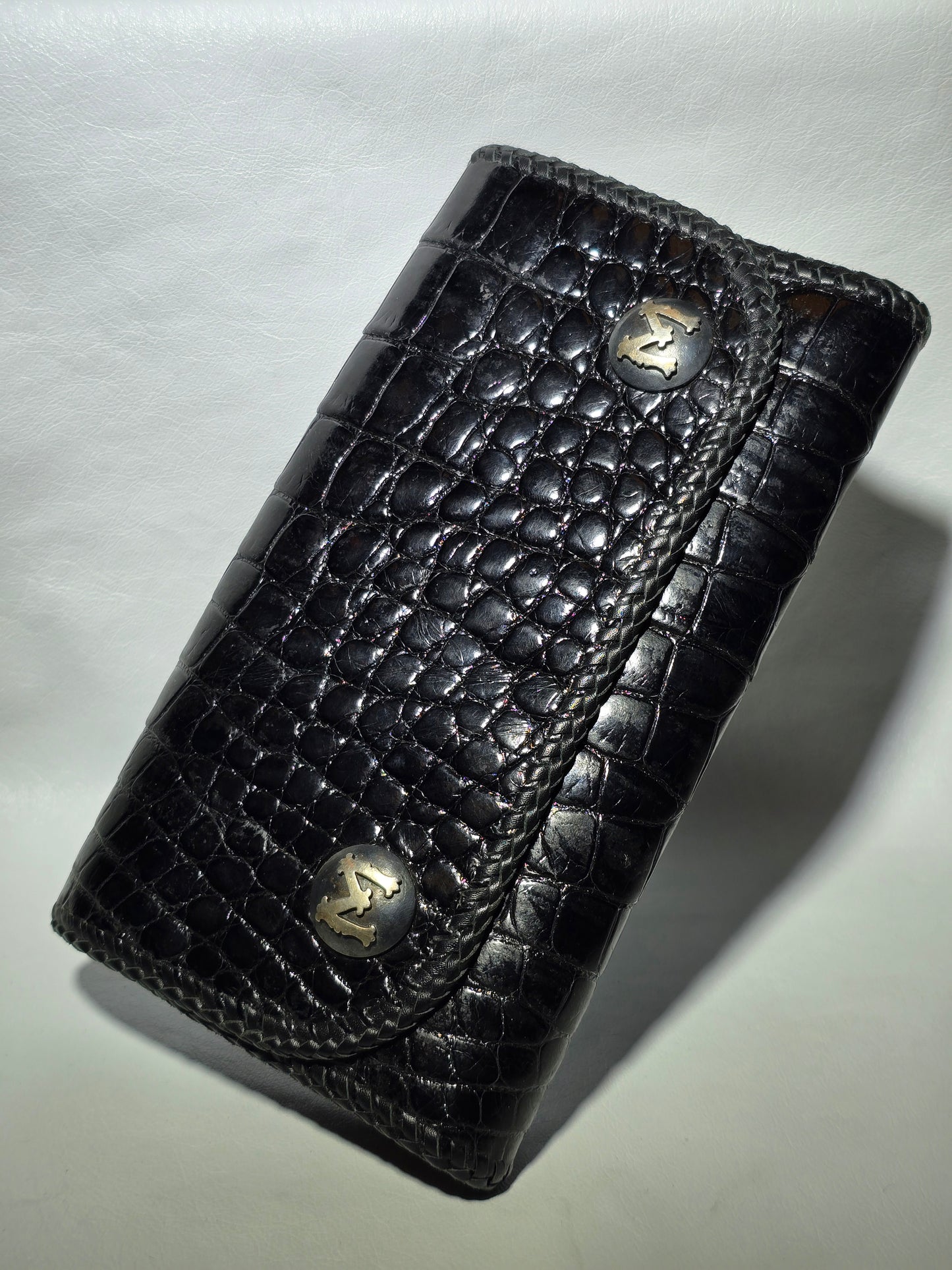 Nile Crocodile Large Biker Wallet