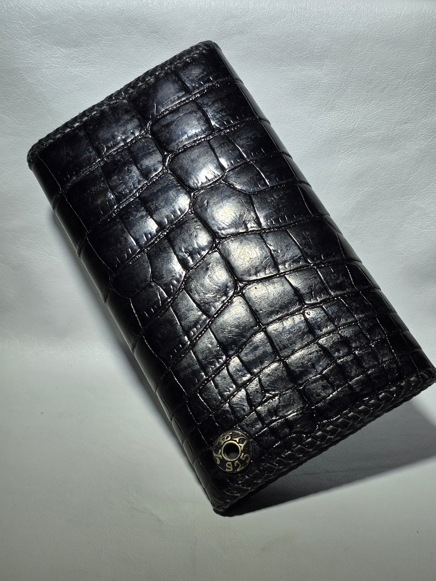 Nile Crocodile Large Biker Wallet