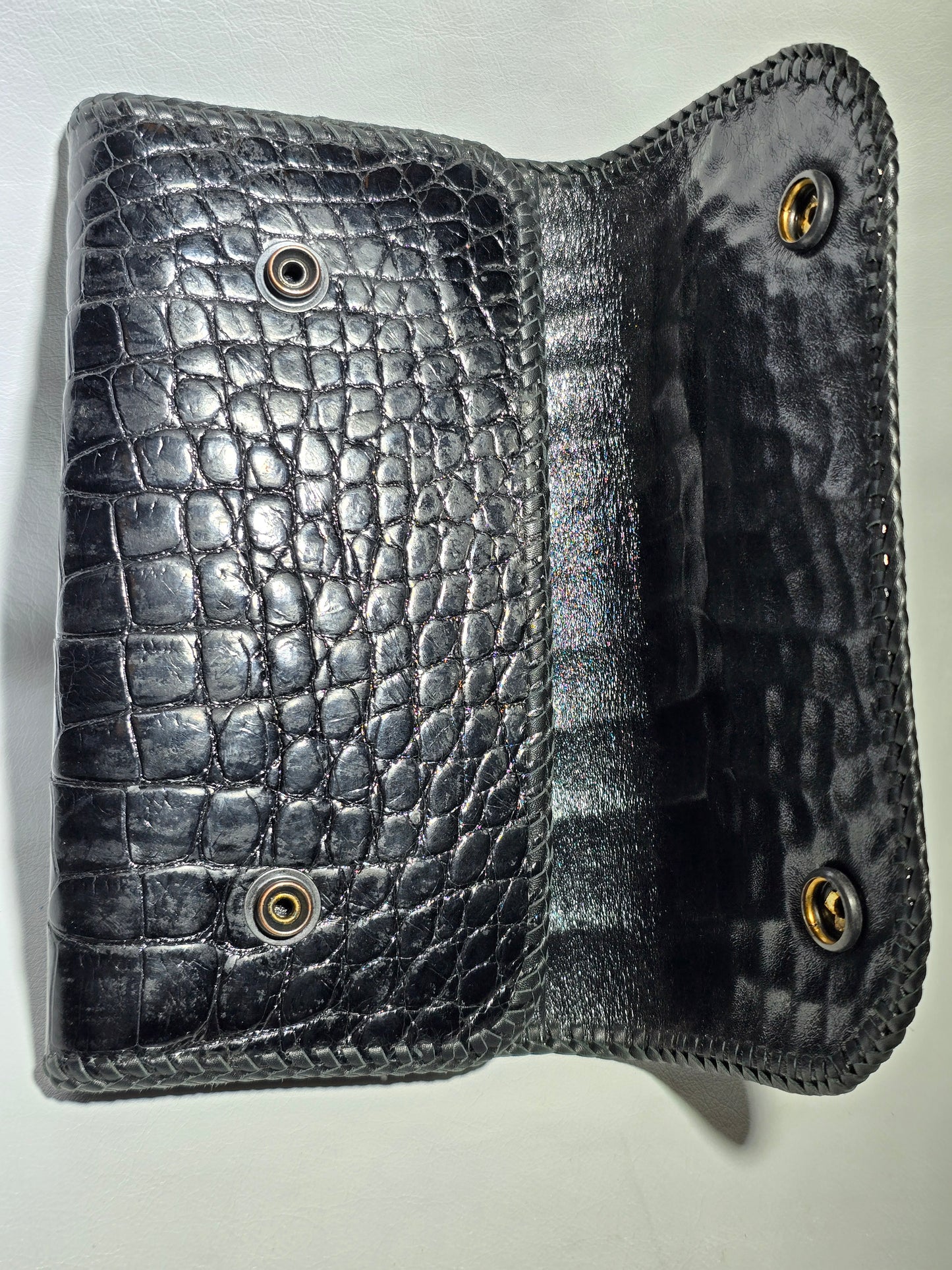 Nile Crocodile Large Biker Wallet