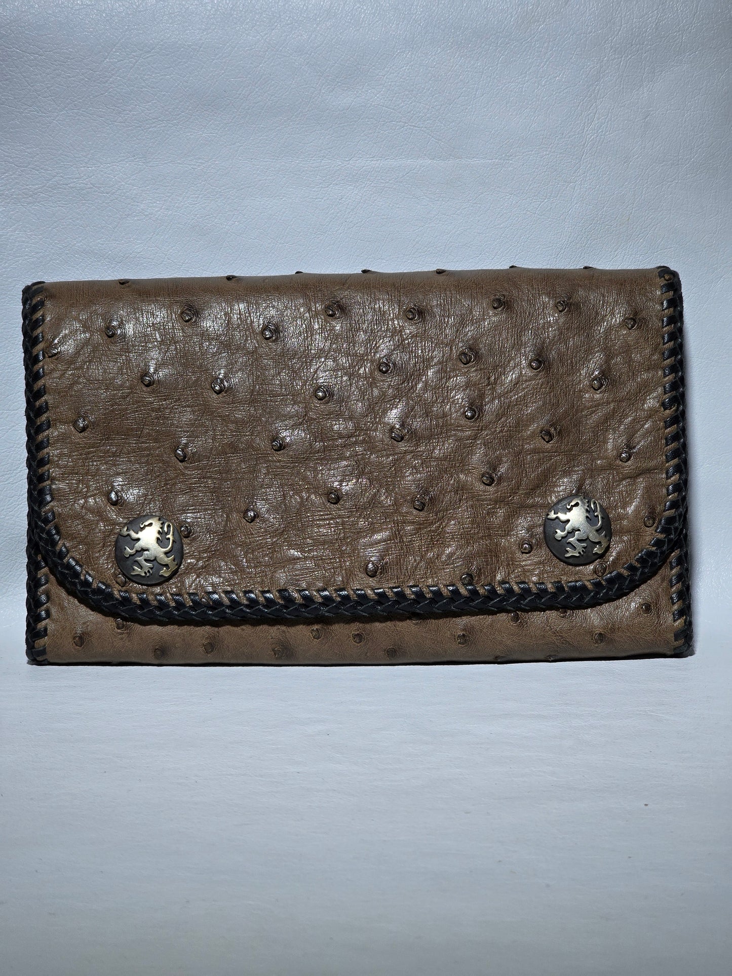 Ostrich Large Biker Wallet