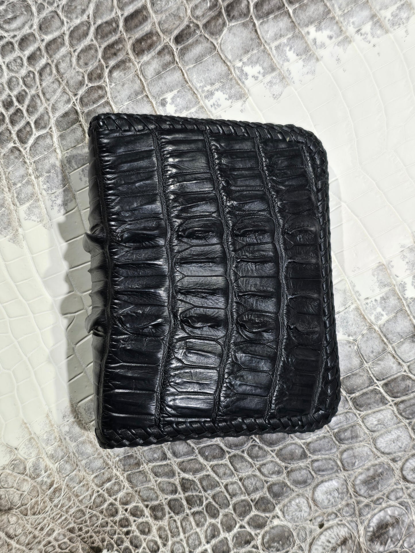 Tail Piece Nile Crocodile Bi-Fold Wallet