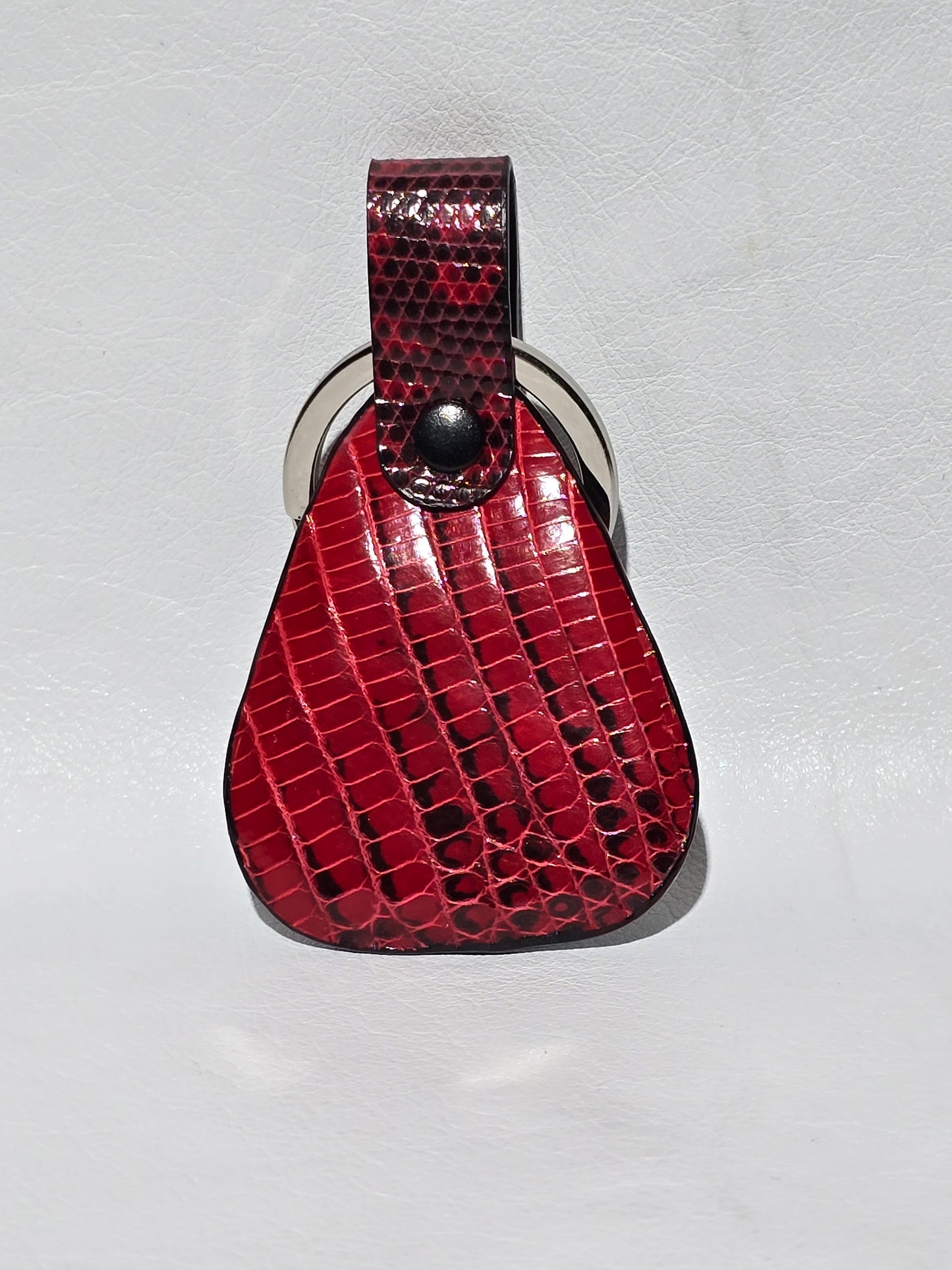 Lizard Leather Keychain