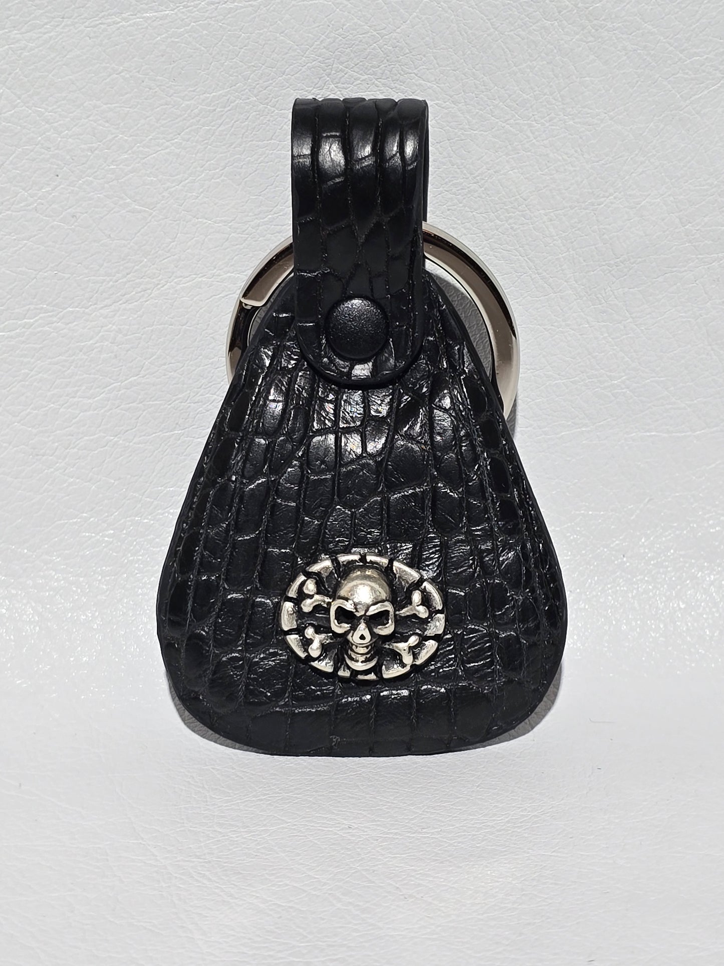 American Aligator Leather Keychain