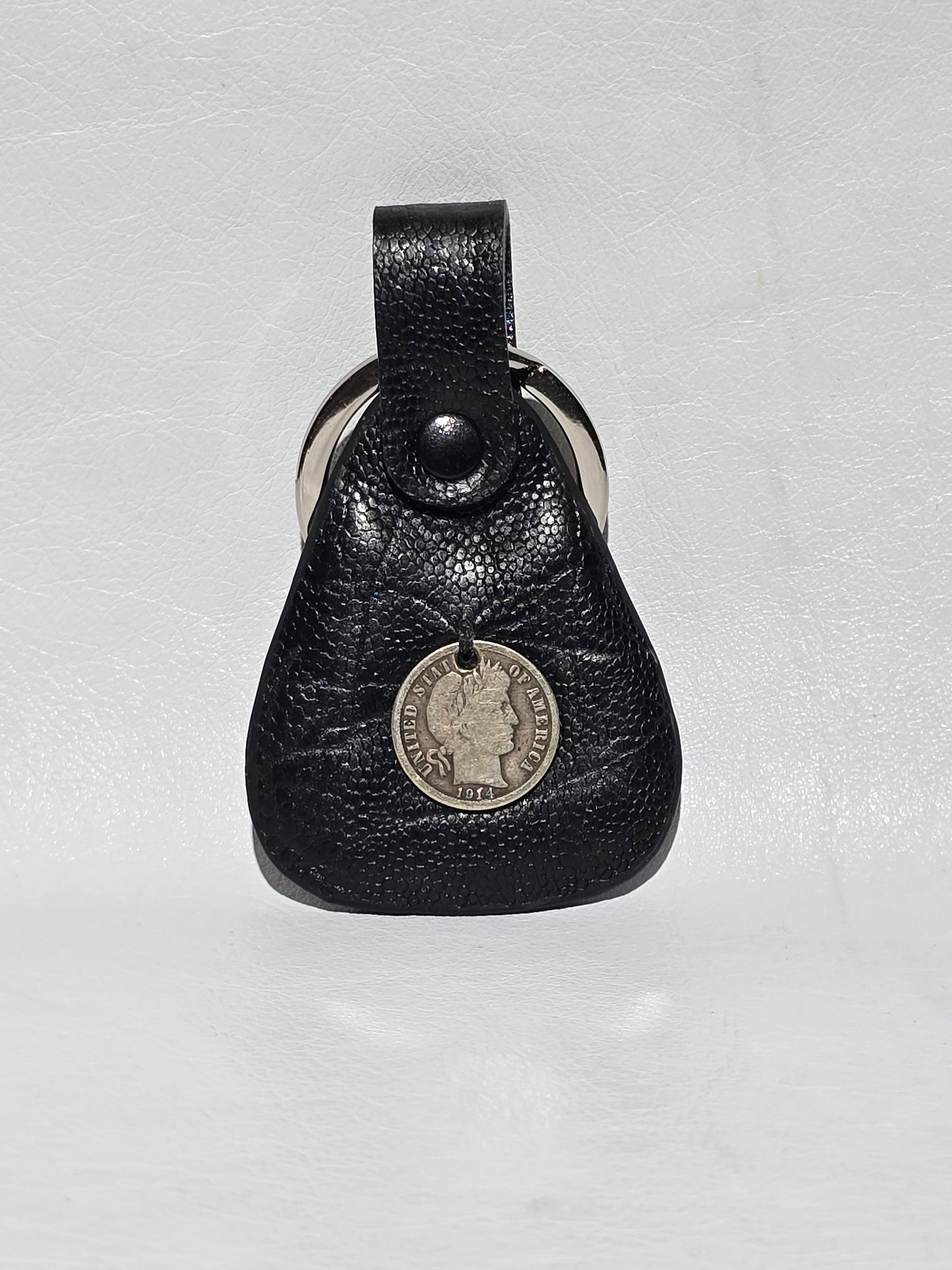 Elephant Leather Keychain