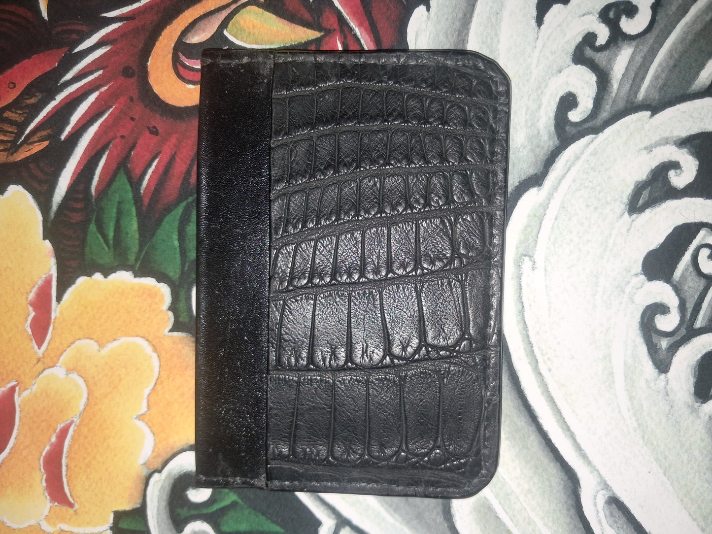 Nile Crocodile and American Alligator Card Holder