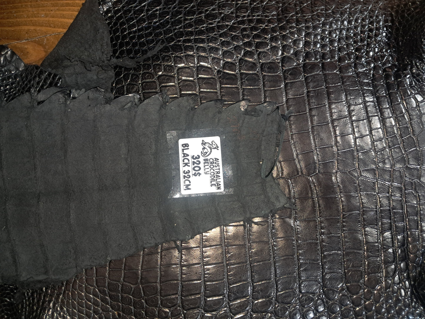 Black Australian Crocodile Belly