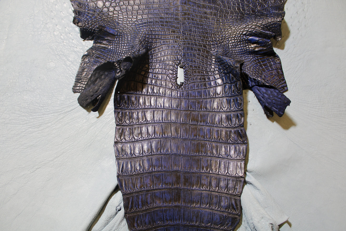 Blue Vintage Crocodlile Belly