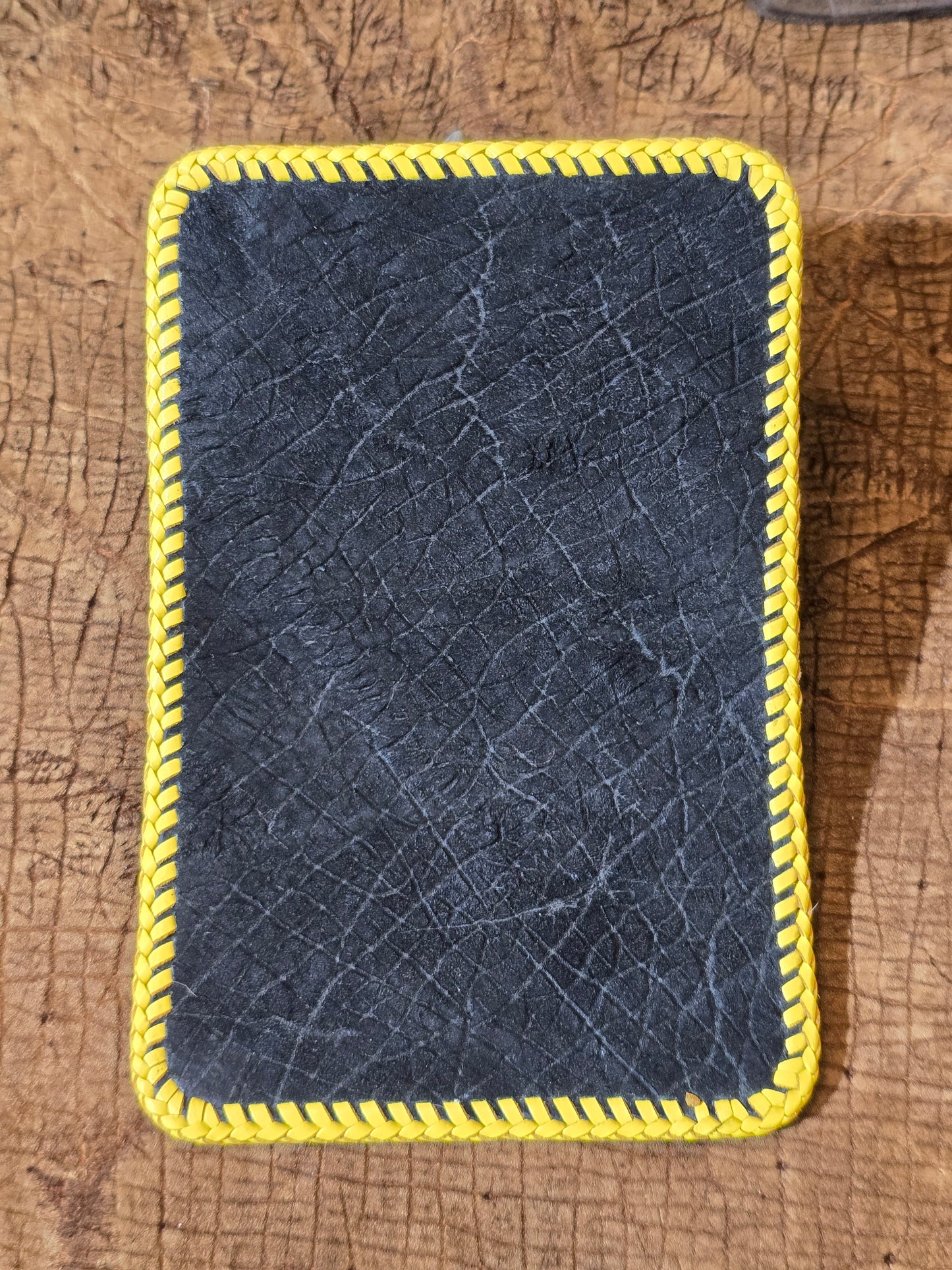 Hippo Folding Wallet-Yellow Lining