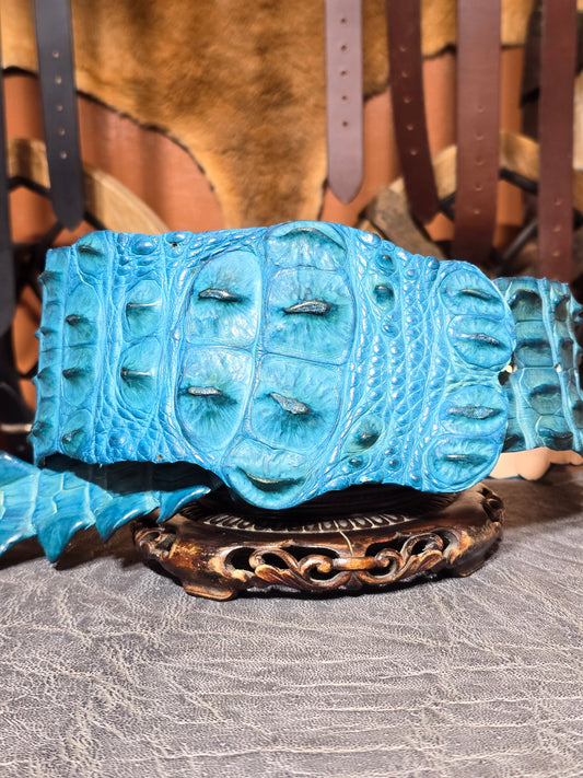 Turquoise Crocodile Belt