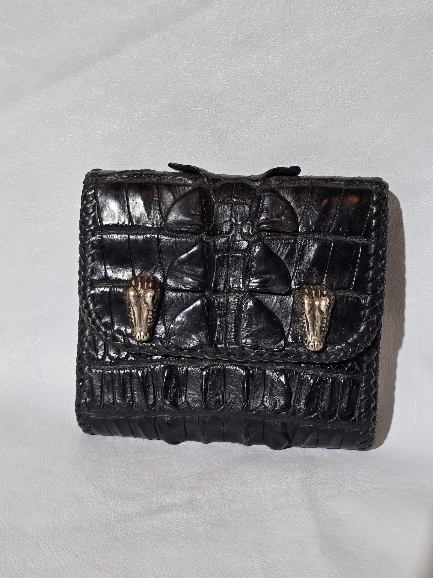 Nile Crocodile Small Biker Wallet