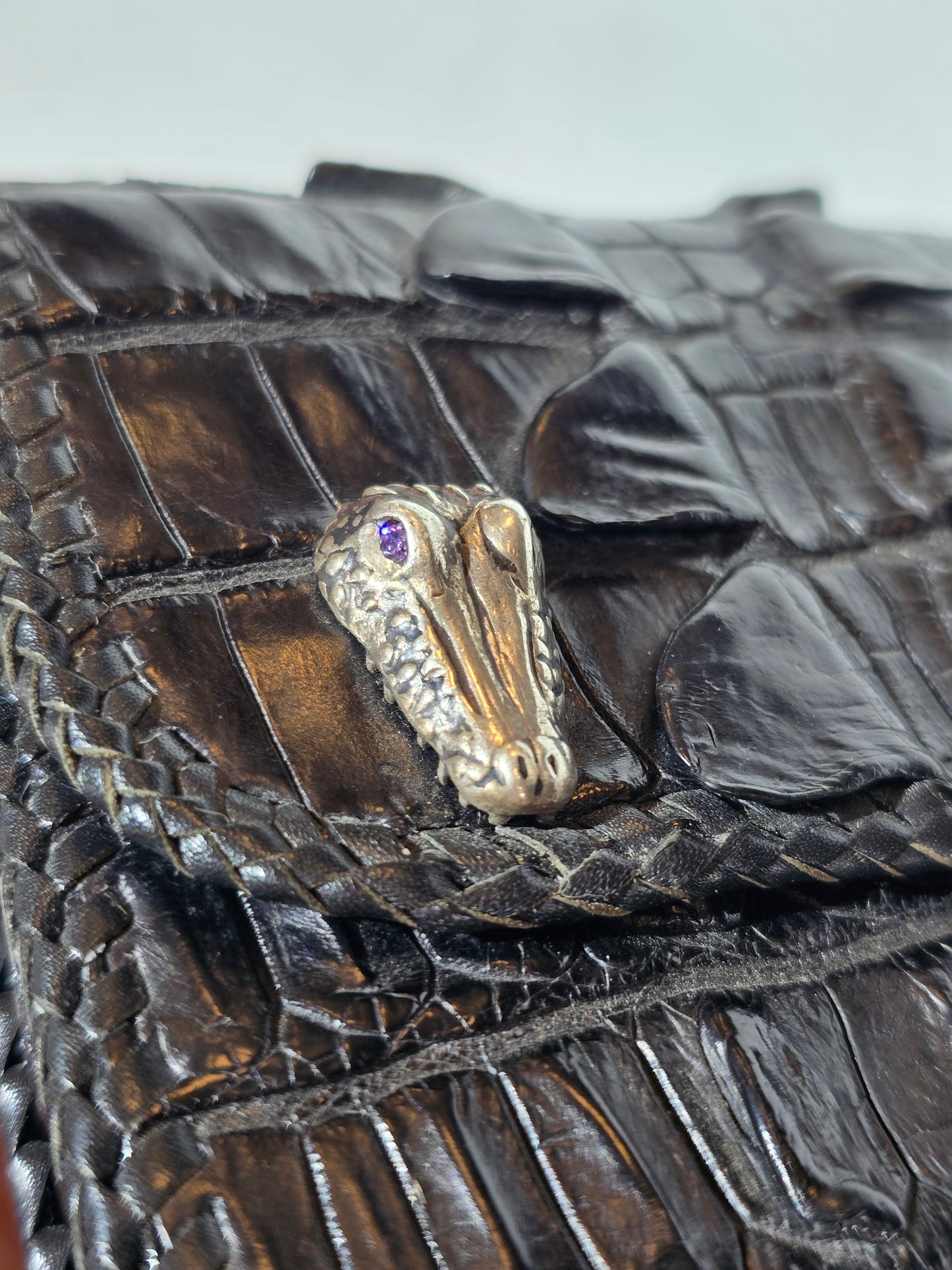 Nile Crocodile Small Biker Wallet