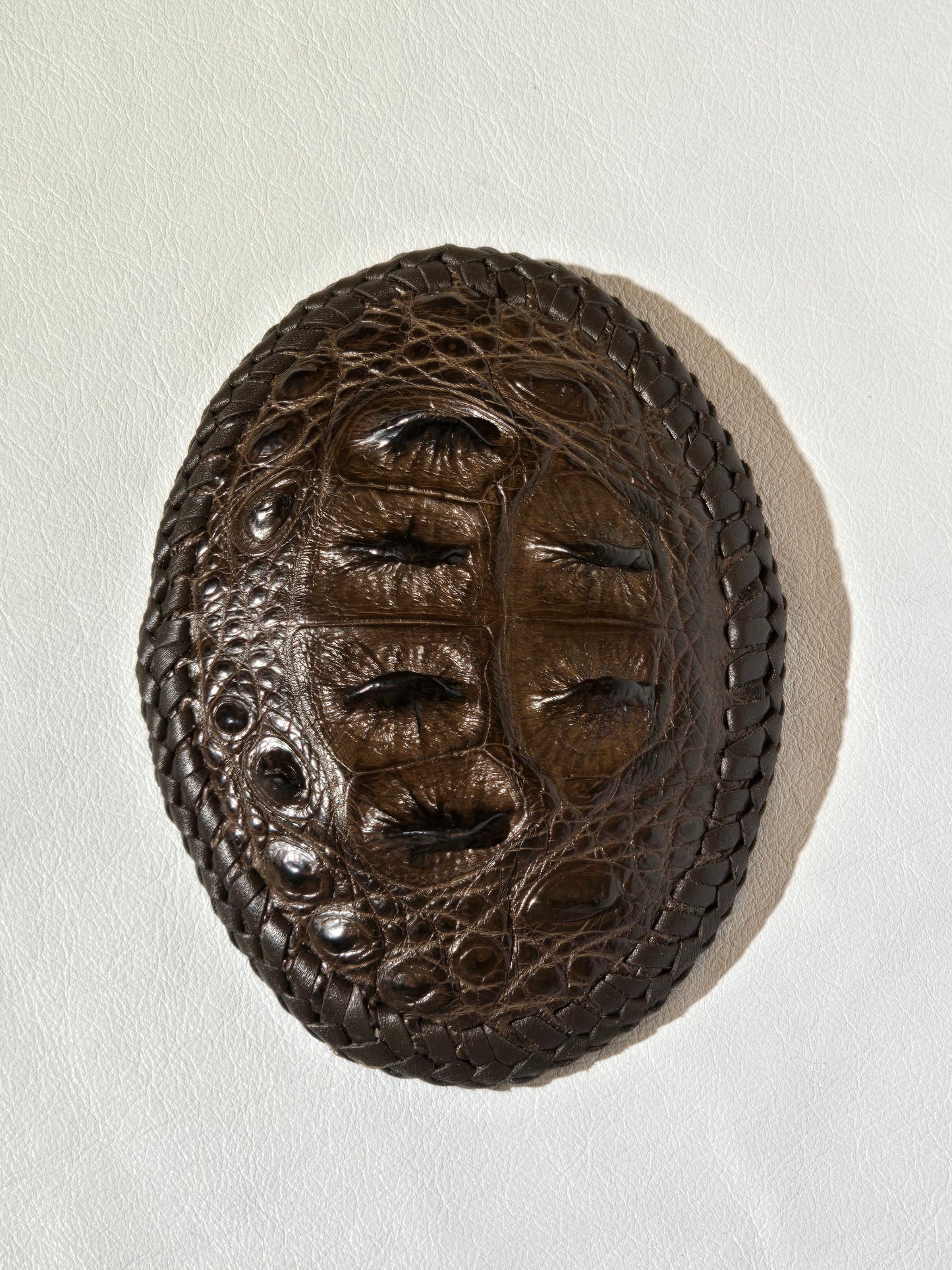 Nile Crocodile Head Piece Belt Buckle