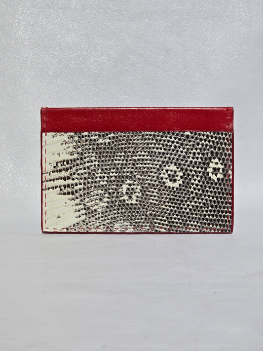 Lizard Three Pockets Card Holder