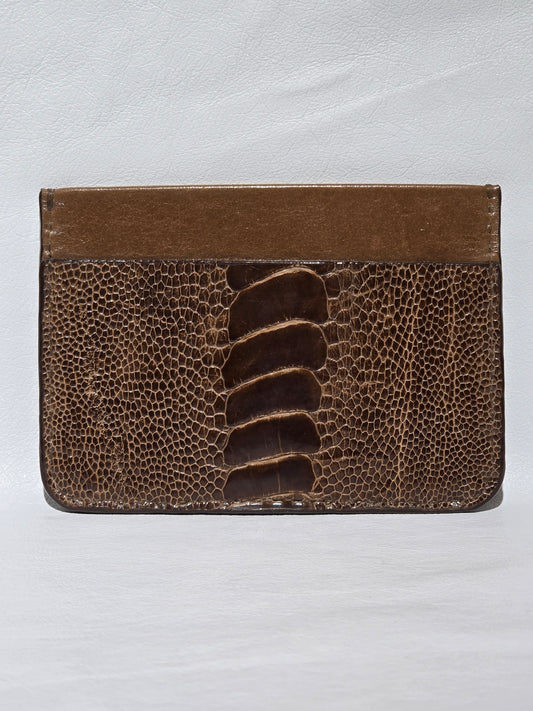 Ostrich Three Pockets Card Holder