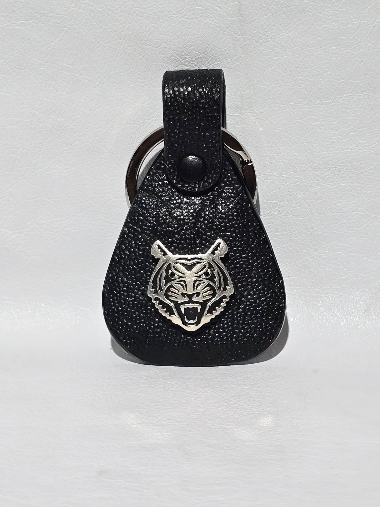 Elephant Leather Keychain