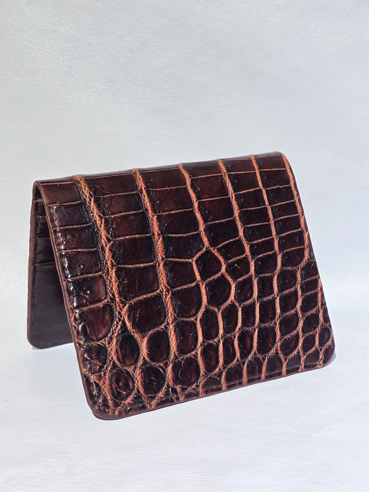 NIle Crocodile Bi-Fold Wallet