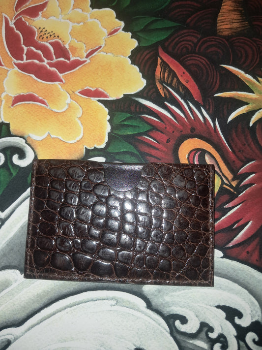 American Alligator and Lizard Card Holder