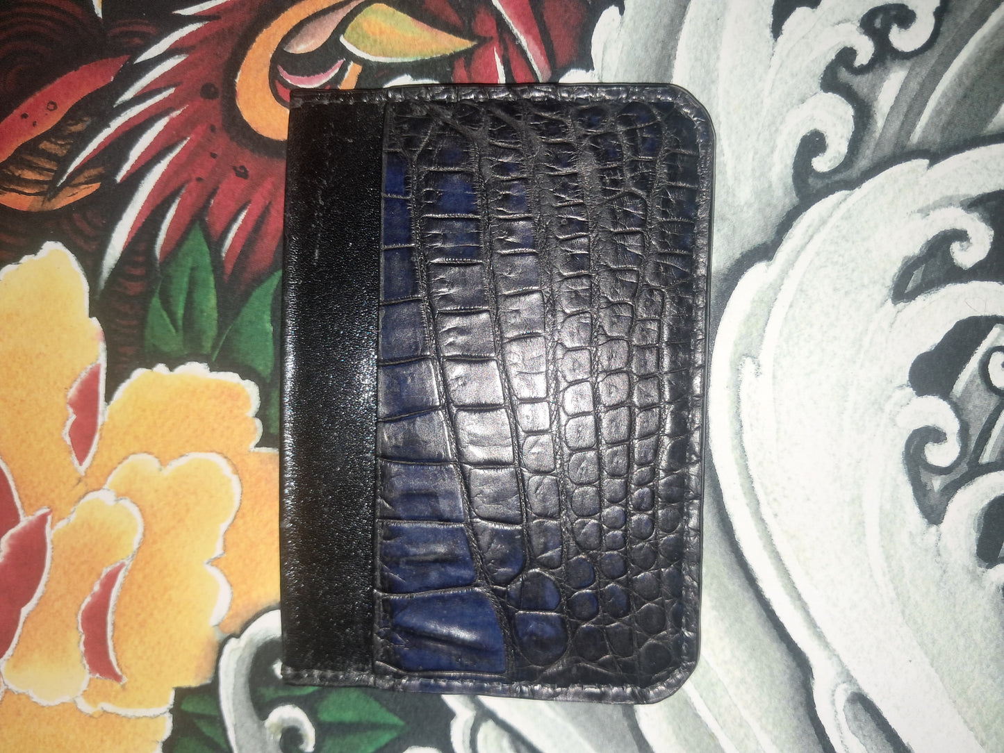 Nile Crocodile and American Alligator Card Holder