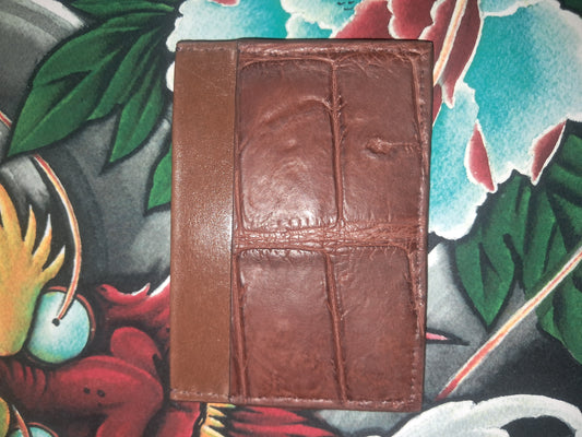 Slat Water Crocodile Card Holder