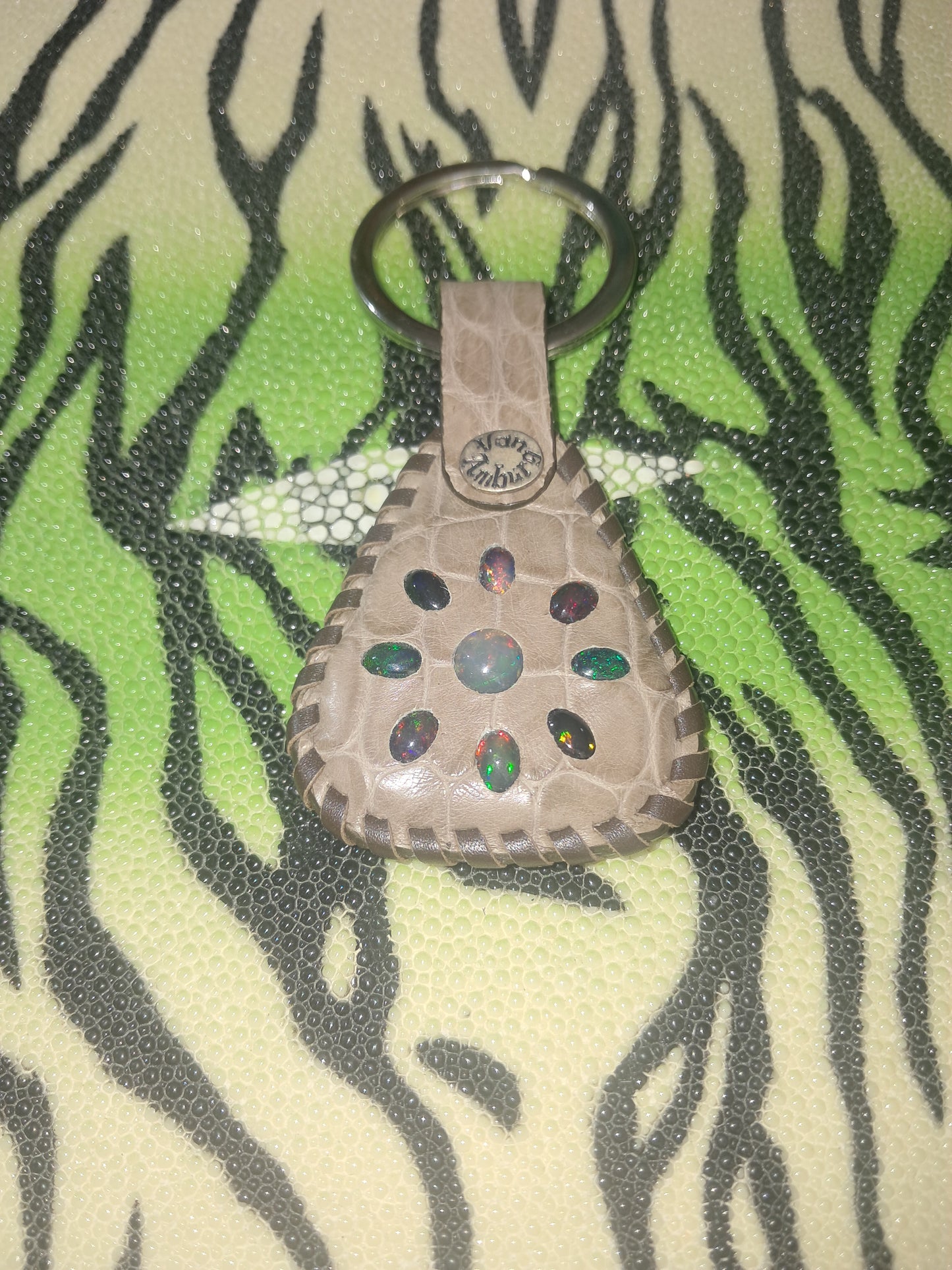 Welo Opal Crocodile Key Chain
