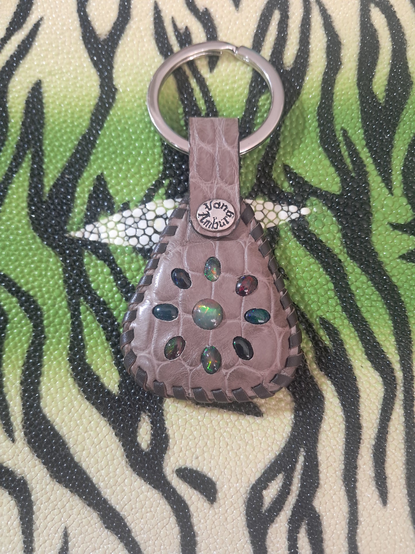 Welo Opal Crocodile Key Chain