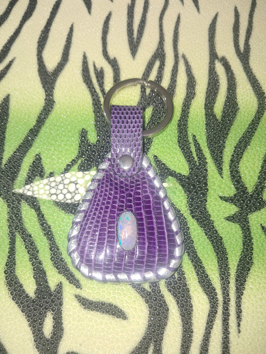 Welo Opal Lizard Key Chain