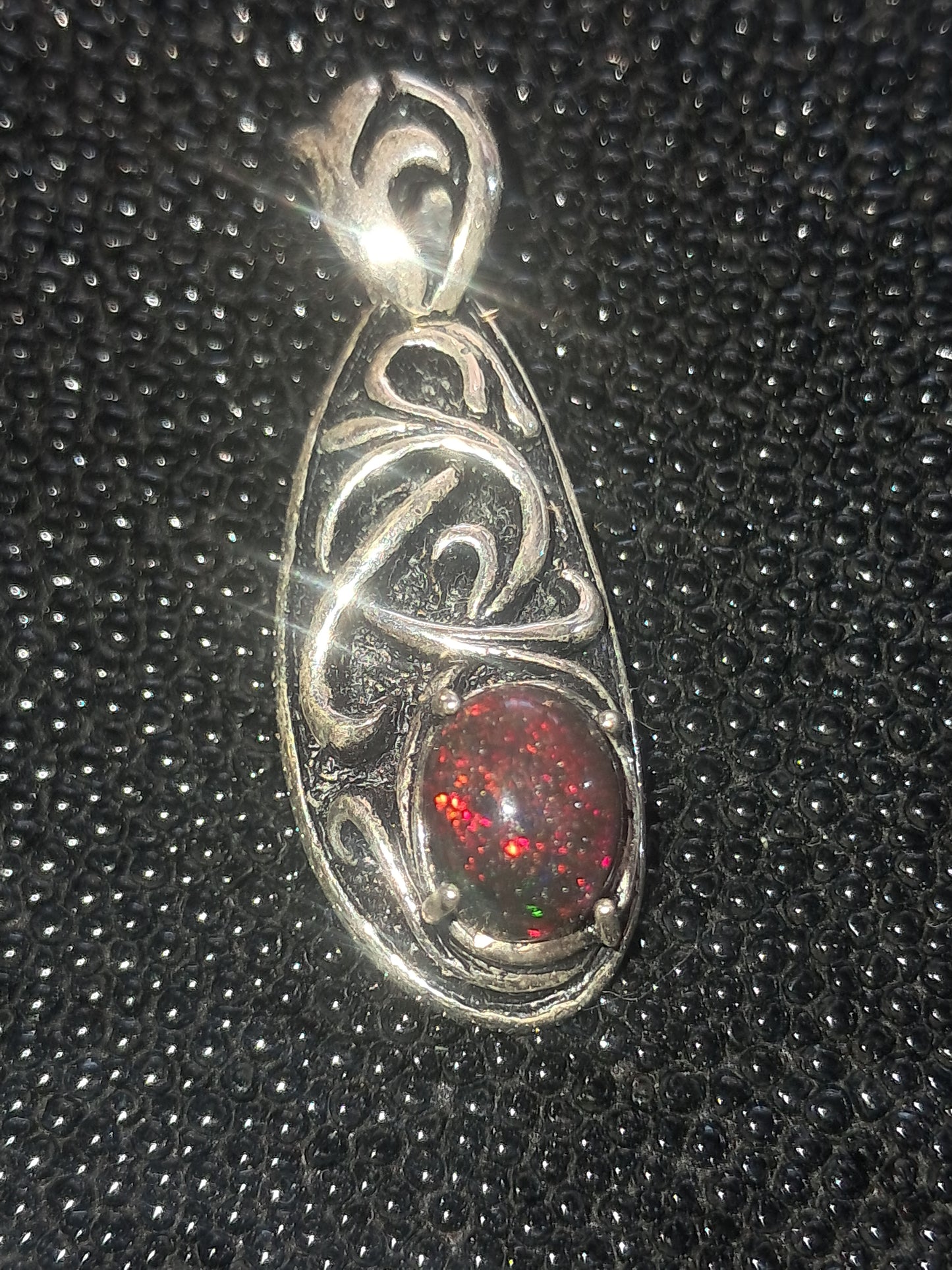 Black Ethiopian Opal  Pendant