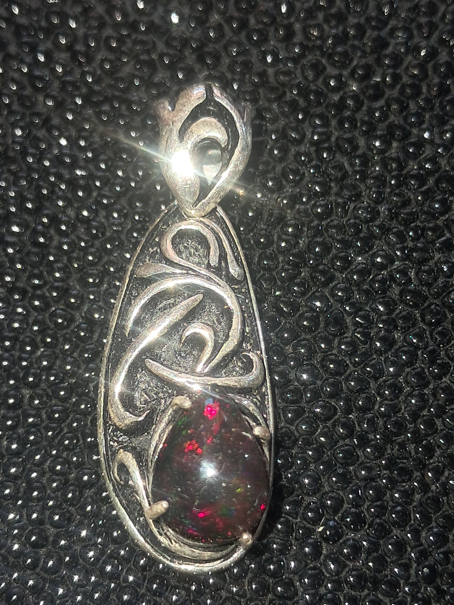 Black Ethiopian Opal Pendant