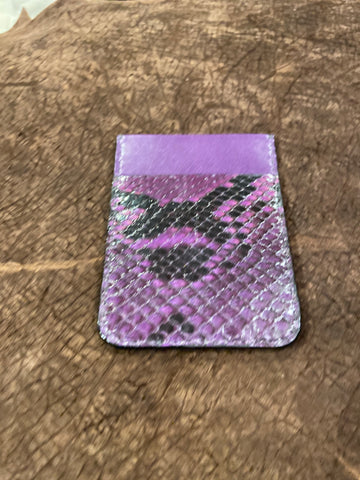 Purple Python and Kangaroo card holder