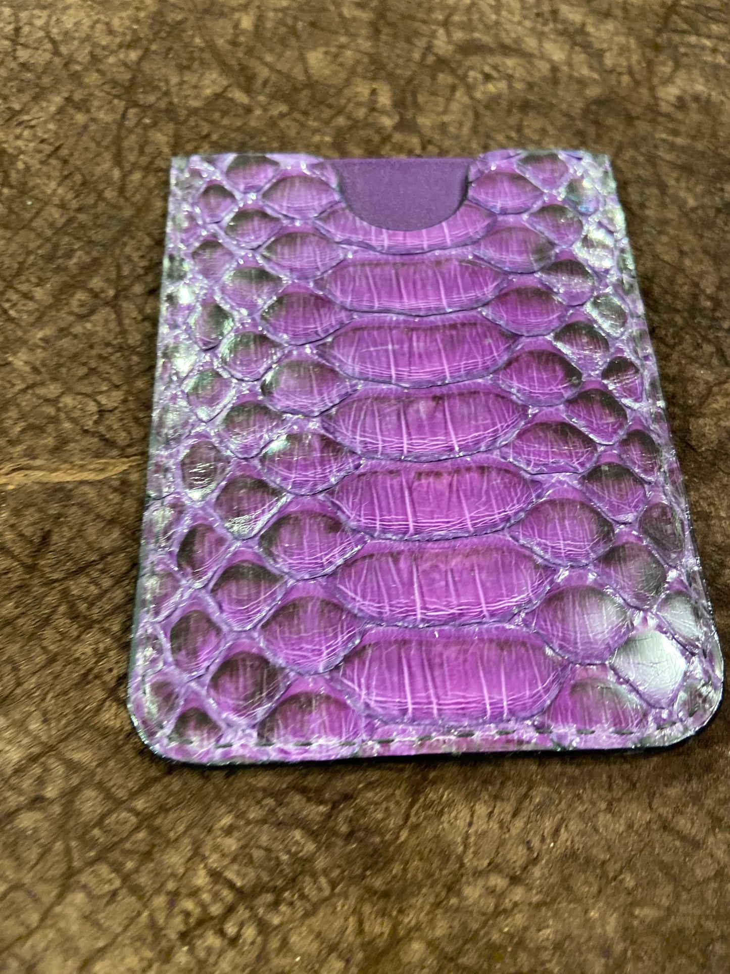 Purple Python and Kangaroo card holder